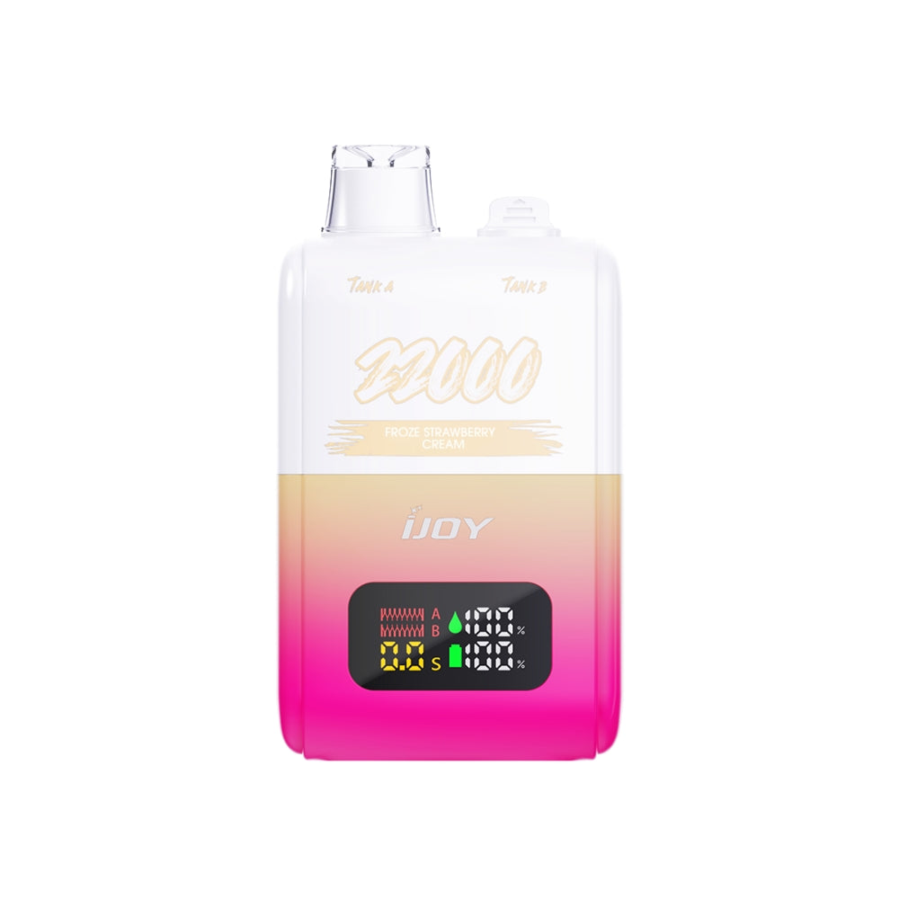 This is a ijoy disposable vape.
ijoy sd model:SD 22000.
SD mode support.
vape flavours is froze strawberry cream.