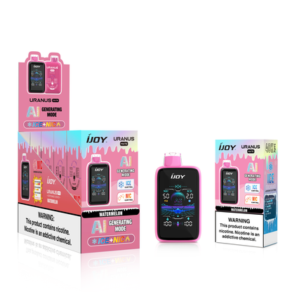 ijoy disposable vape with commodity packaging.
ijoy vape model is IJOY Uranus Mate .
Vape Flavour is watermelon.